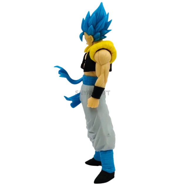 18CM Gogeta Super Saiyan Blue action figure from Dragon Ball Super in fusion outfit collectible statue