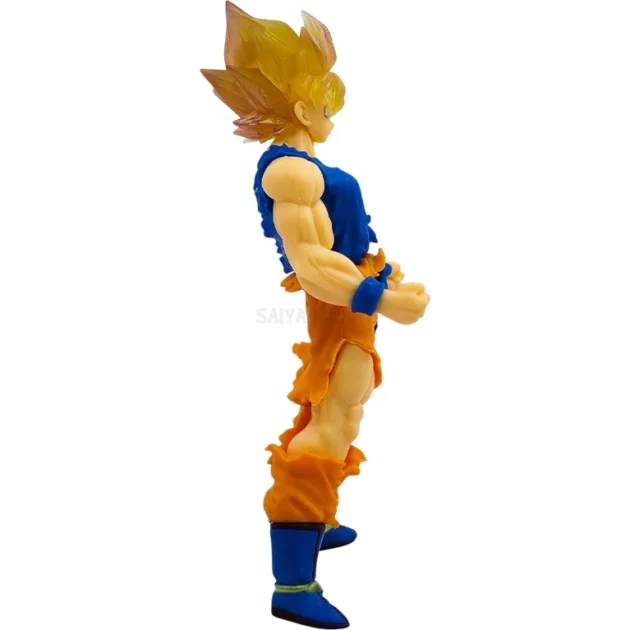 18CM Goku Super Saiyan 2 Dragon Ball Z collectible figure with golden hair and torn gi