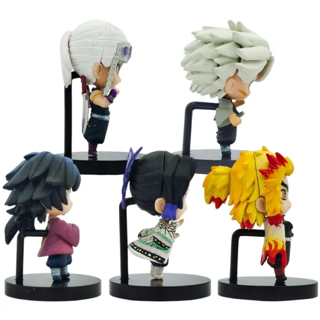 High-detail Demon Slayer Hashira PVC figure set – Premium 5-piece collectible combo by SaiyanKraft with better paint, faces, and finish vs generic figures.