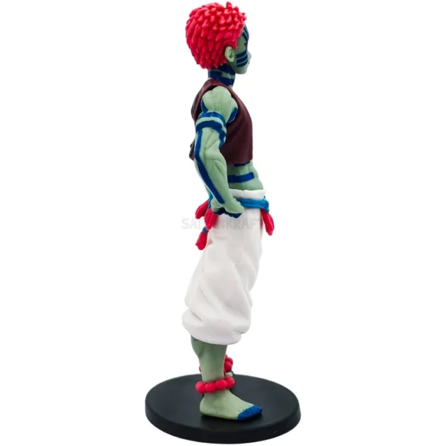 Akaza action figure 16CM from Demon Slayer anime with detailed blue tattoos and muscular pose