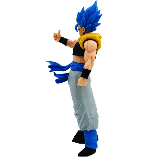 Dragon Ball Gogeta Super Saiyan Blue 30CM anime figure with fusion pose and blue hair