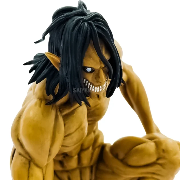 Attack Titan action figure 15CM featuring Eren Yeager from Attack on Titan anime crouched in battle pose
