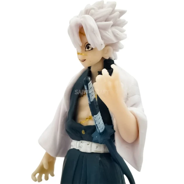 Sanemi Shinazugawa 16CM Wind Hashira action figure from Demon Slayer with Nichirin sword