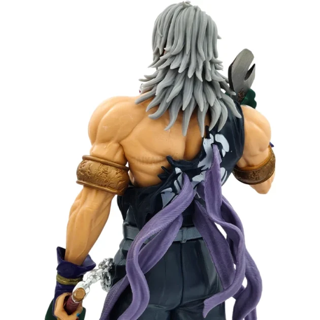 Tengen Uzui 30CM Demon Slayer Sound Hashira anime action figure with twin blades on display base