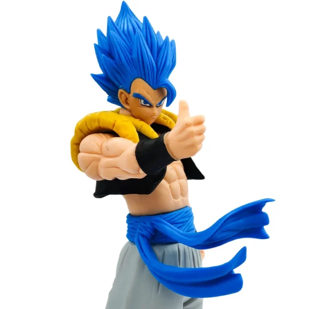 Dragon Ball Gogeta Super Saiyan Blue 30CM anime figure with fusion pose and blue hair